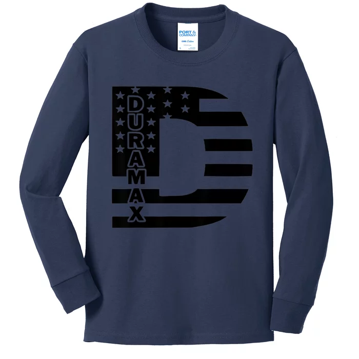 Duramax American Flag Kids Long Sleeve Shirt