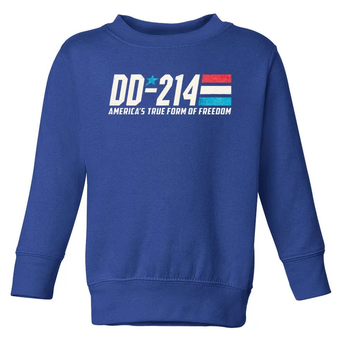 Dd214 Armed Forces Military Alumni Vintage Toddler Sweatshirt