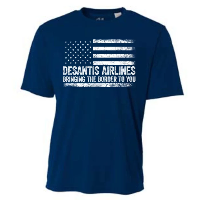 DeSantis Airlines Gifts Funny DeSantis Airlines Cooling Performance Crew T-Shirt