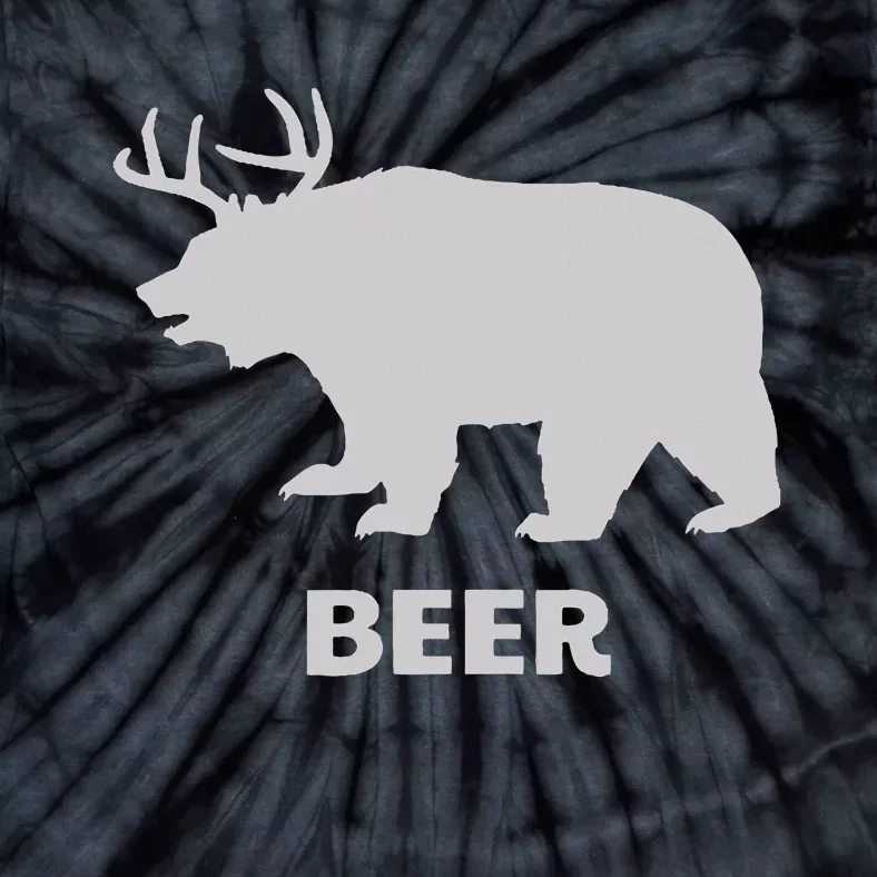 Deer Antlers + Grizzly Bear =Beer Tie-Dye T-Shirt