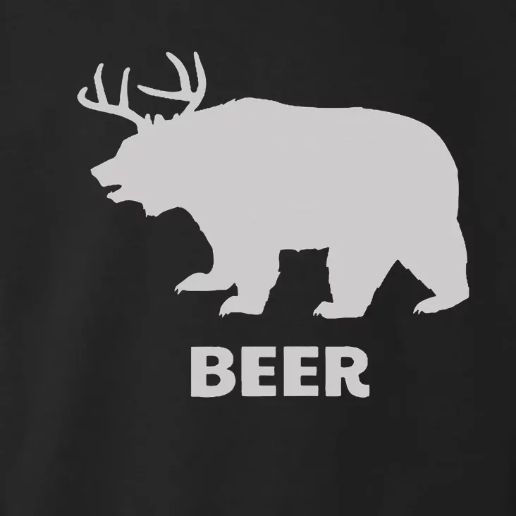 Deer Antlers + Grizzly Bear =Beer Toddler Hoodie