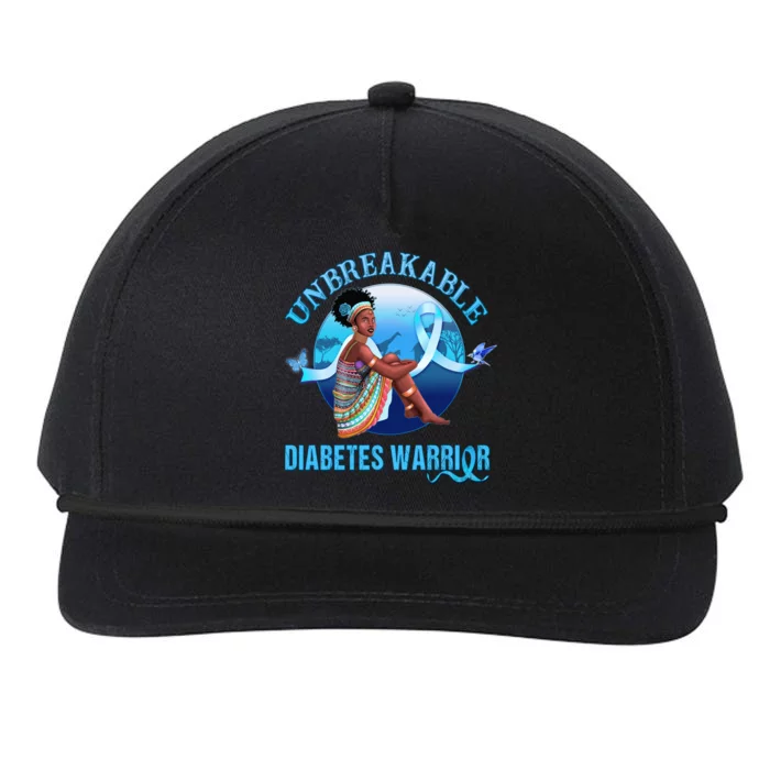 Diabetes Awareness Gift Type 1 Unbreakable Warrior 'S Gift Snapback Five-Panel Rope Hat