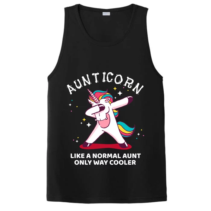 Dabbing Aunticorn Gift For Aunt From Niece Gift Performance Tank