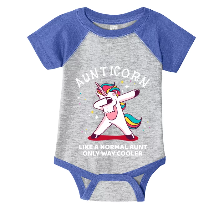 Dabbing Aunticorn Gift For Aunt From Niece Gift Infant Baby Jersey Bodysuit