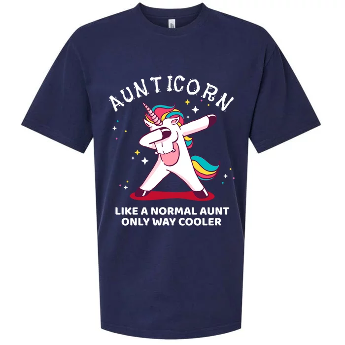 Dabbing Aunticorn Gift For Aunt From Niece Gift Sueded Cloud Jersey T-Shirt