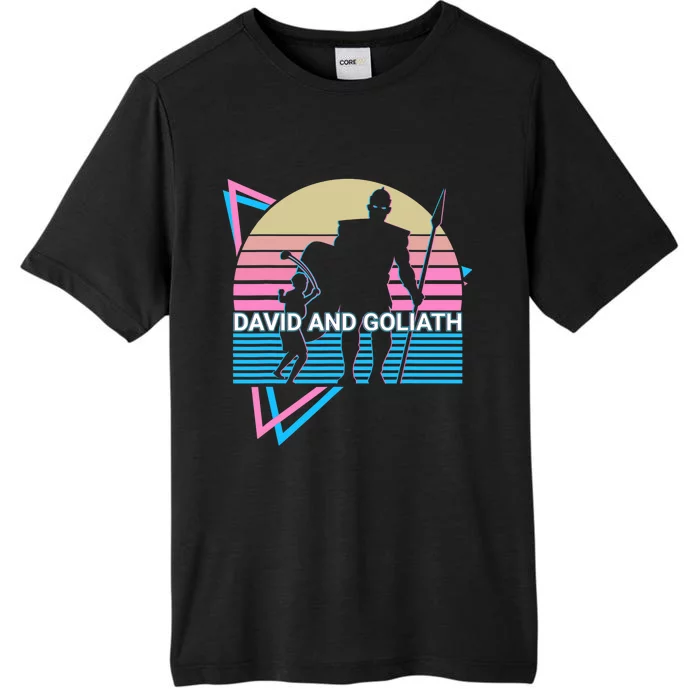 David And Goliath Christian Christianity Retro ChromaSoft Performance T-Shirt