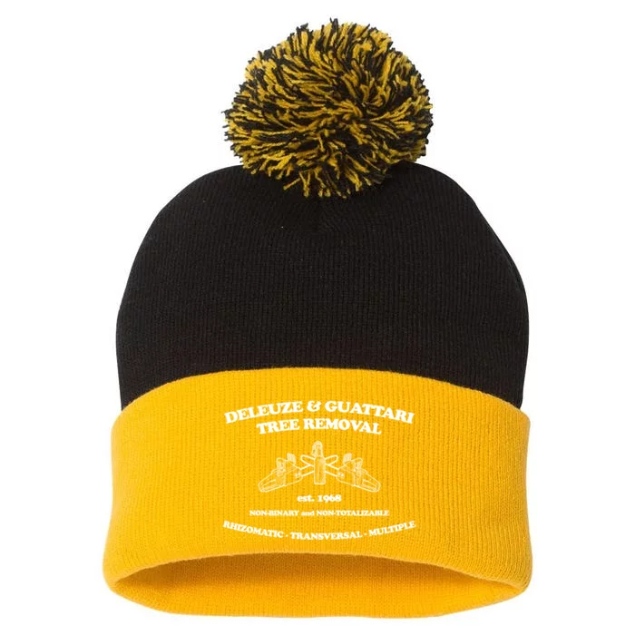 Deleuze And Guattari Tree Removal Pom Pom 12in Knit Beanie