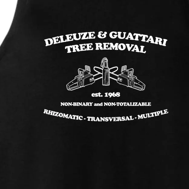 Deleuze And Guattari Tree Removal Ladies Tri-Blend Wicking Tank