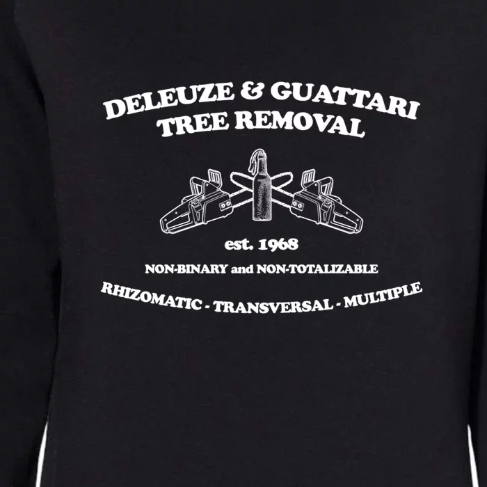 Deleuze And Guattari Tree Removal Womens California Wash Sweatshirt