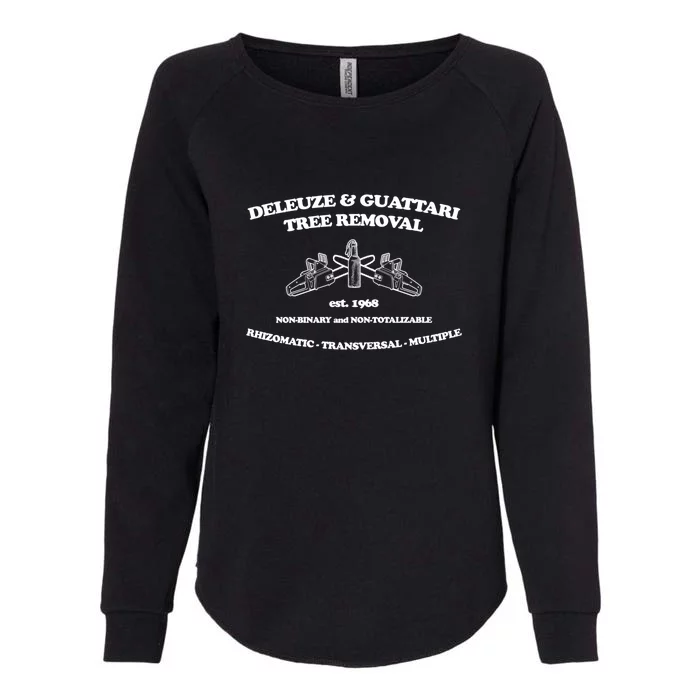 Deleuze And Guattari Tree Removal Womens California Wash Sweatshirt