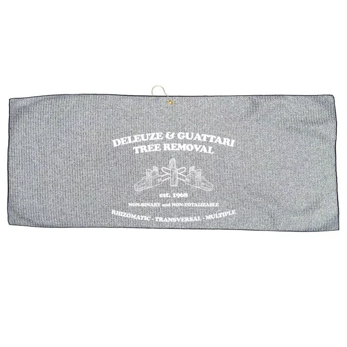 Deleuze And Guattari Tree Removal Large Microfiber Waffle Golf Towel