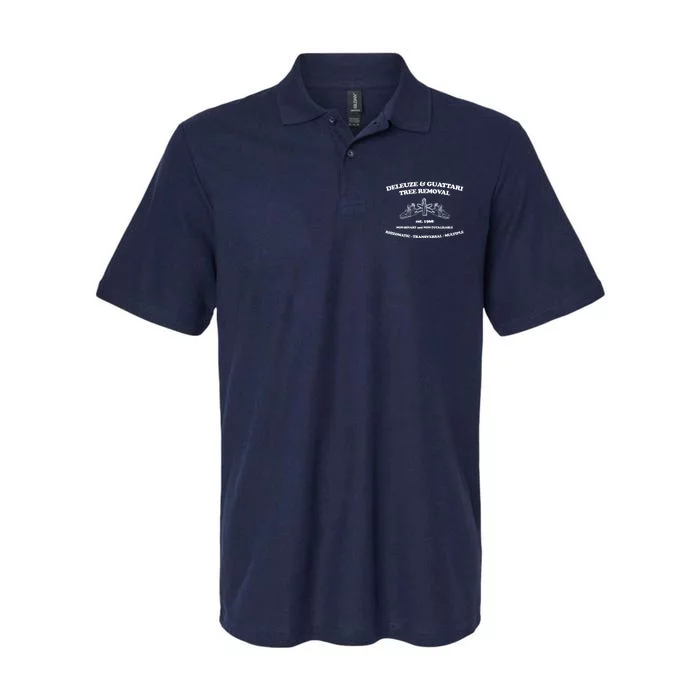 Deleuze And Guattari Tree Removal Softstyle Adult Sport Polo