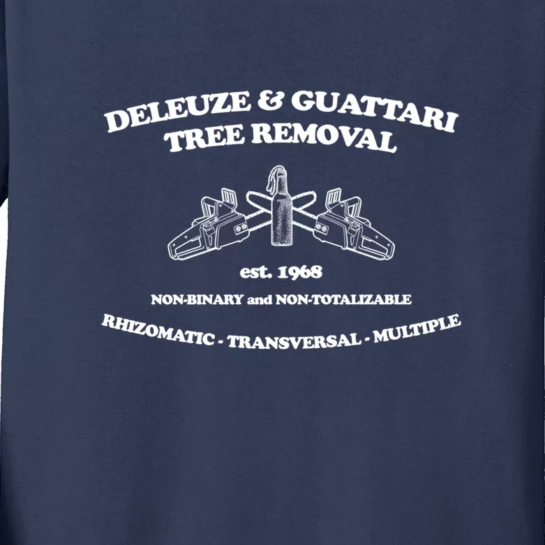 Deleuze And Guattari Tree Removal Kids Long Sleeve Shirt