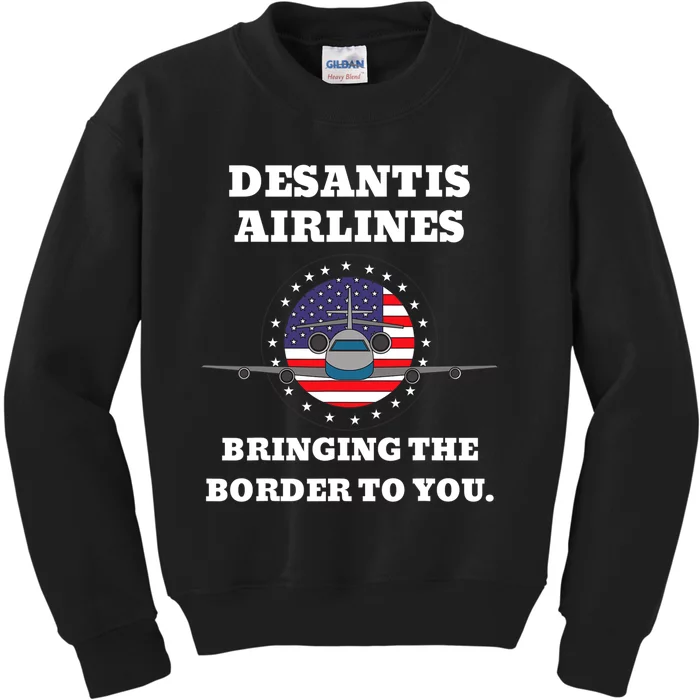 DeSantis Airlines Gift Kids Sweatshirt