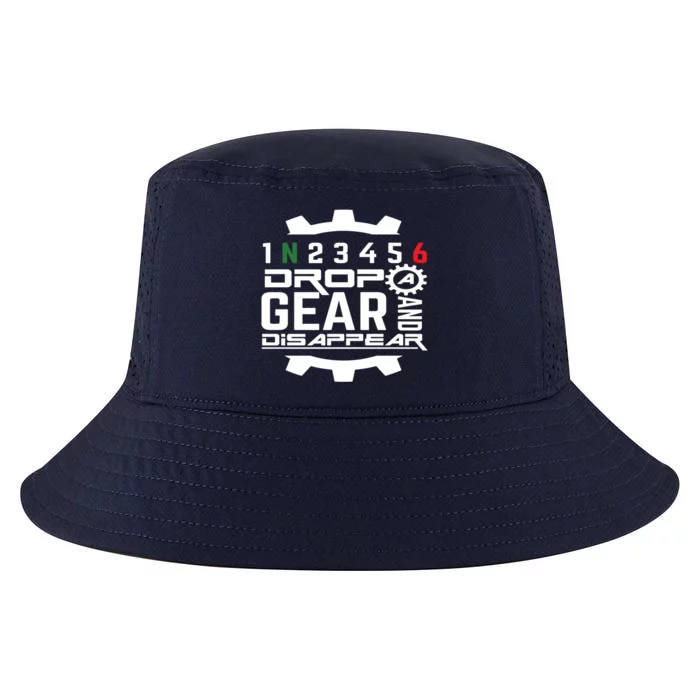 Drop A Gear And Disappearcute Giftracing Sports Car Gift Meaningful Gift Cool Comfort Performance Bucket Hat