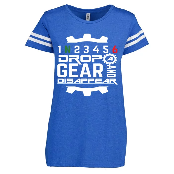 Drop A Gear And Disappearcute Giftracing Sports Car Gift Meaningful Gift Enza Ladies Jersey Football T-Shirt