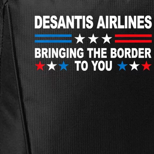 DeSantis Airlines Gifts Funny DeSantis Airlines City Backpack