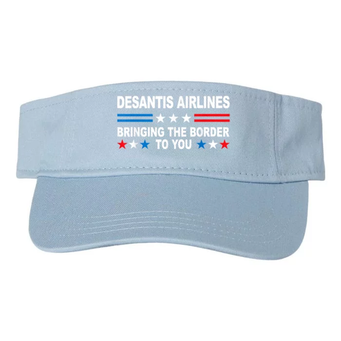 DeSantis Airlines Gifts Funny DeSantis Airlines Valucap Bio-Washed Visor