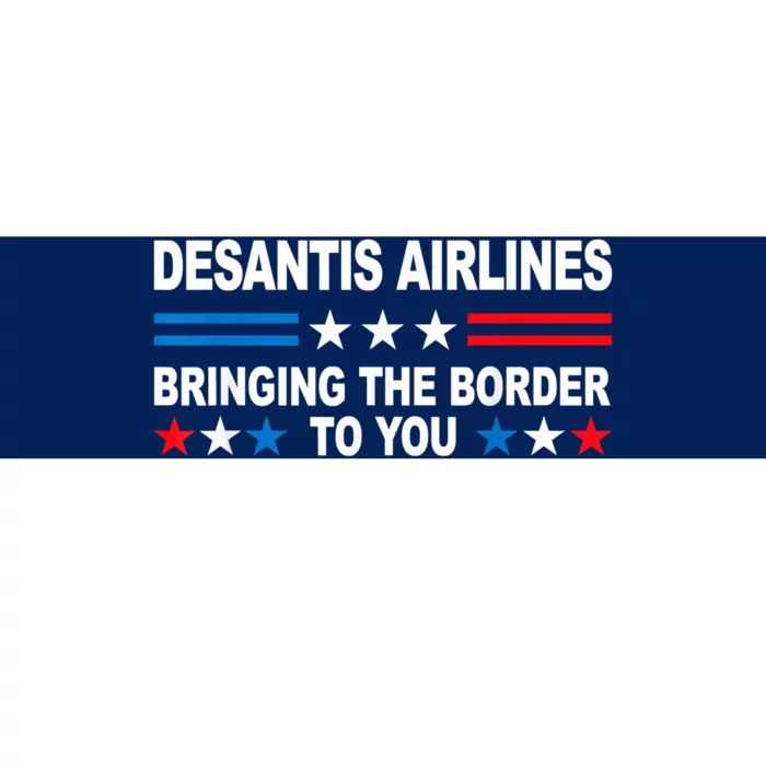 DeSantis Airlines Gifts Funny DeSantis Airlines Bumper Sticker