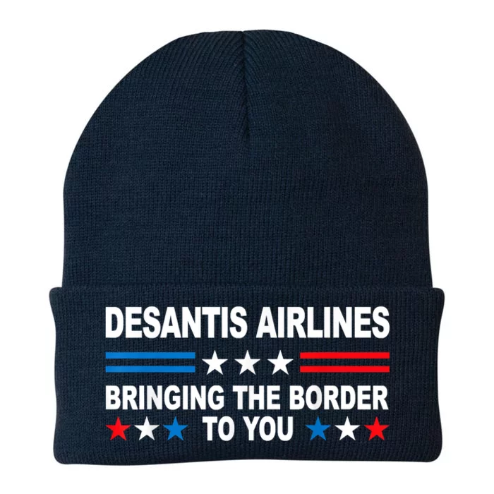 DeSantis Airlines Gifts Funny DeSantis Airlines Knit Cap Winter Beanie