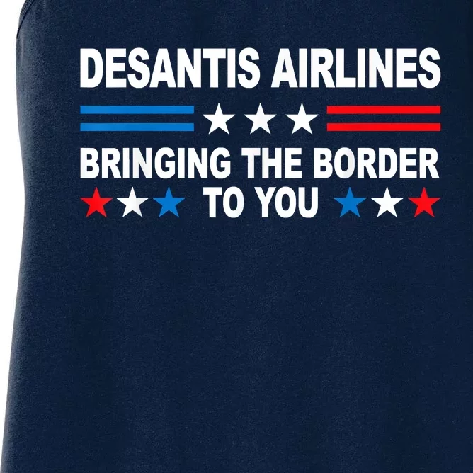 DeSantis Airlines Gifts Funny DeSantis Airlines Women's Racerback Tank