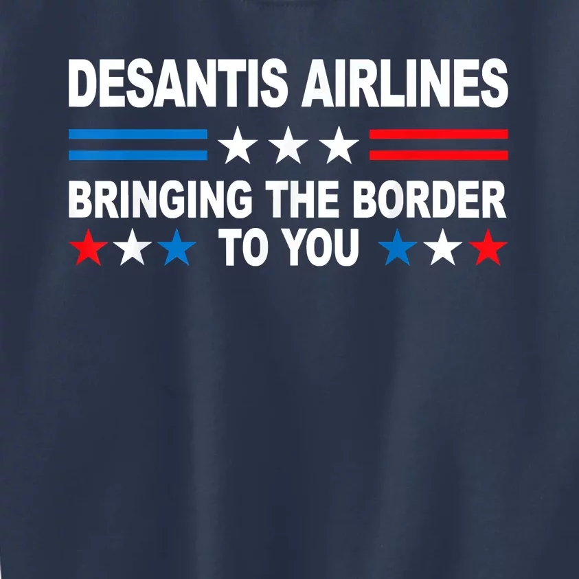 DeSantis Airlines Gifts Funny DeSantis Airlines Kids Sweatshirt