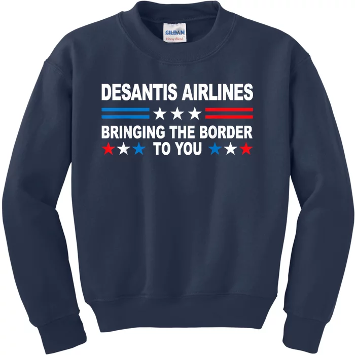 DeSantis Airlines Gifts Funny DeSantis Airlines Kids Sweatshirt