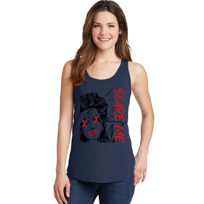 Dark Art Grunge Gothic Women Horror Graphic Ladies Essential Tank