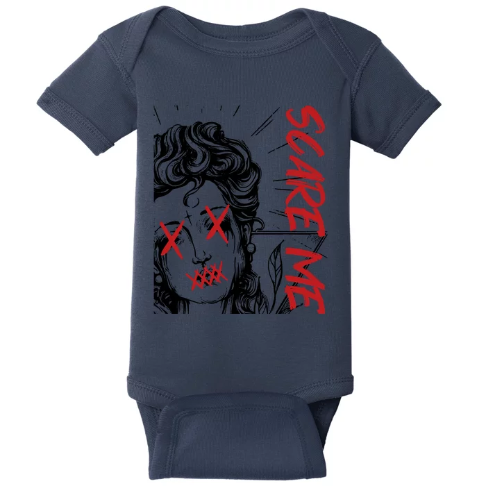 Dark Art Grunge Gothic Women Horror Graphic Baby Bodysuit