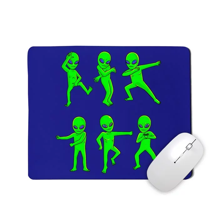 Dancing Aliens Halloween Green Alien Dance Mousepad