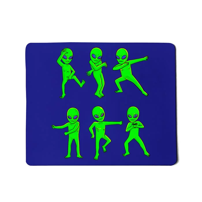 Dancing Aliens Halloween Green Alien Dance Mousepad