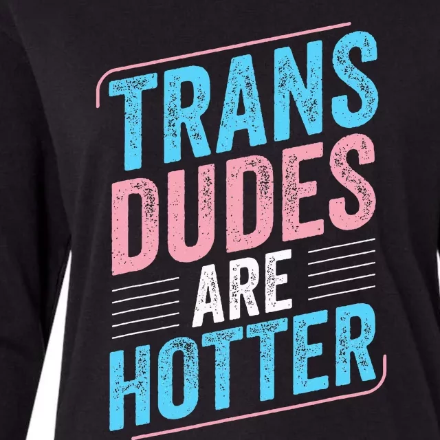 Dudes Are Hotter Pride Lgbt Womens Cotton Relaxed Long Sleeve T-Shirt