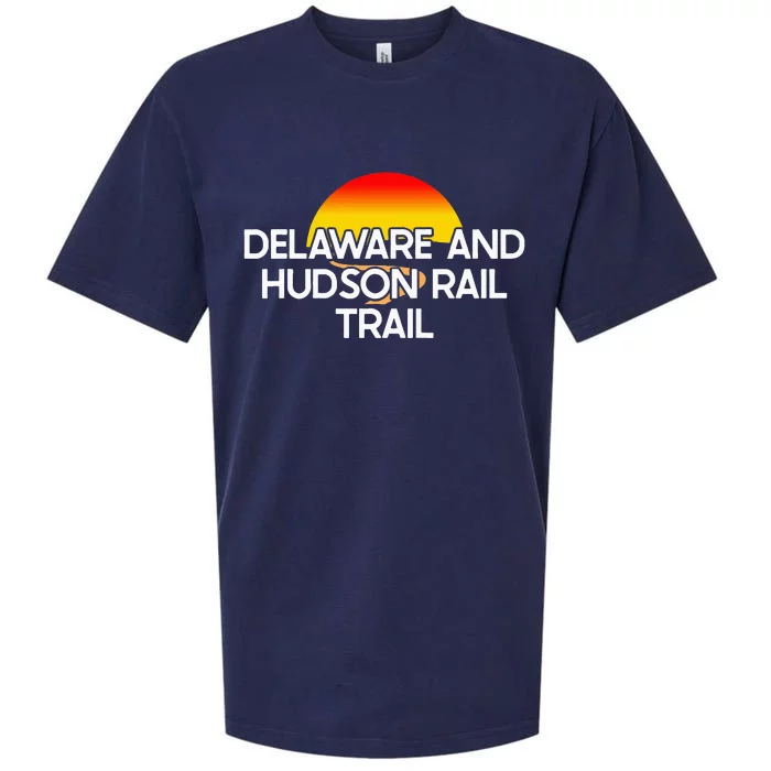 Delaware And Hudson Rail Trail Usa Rail Trail Biking Sueded Cloud Jersey T-Shirt