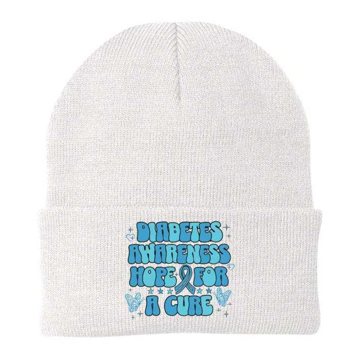 Diabetes Awareness Hope For A Cure Knit Cap Winter Beanie