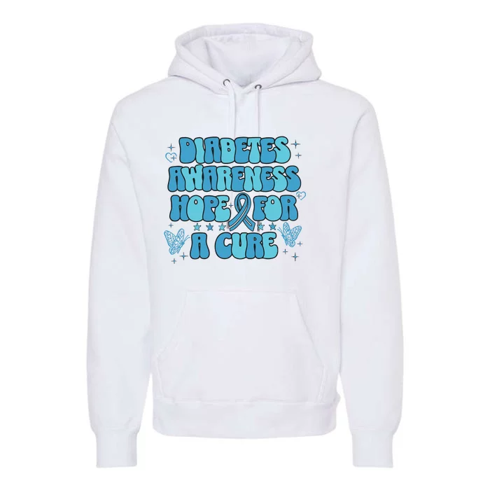 Diabetes Awareness Hope For A Cure Premium Hoodie