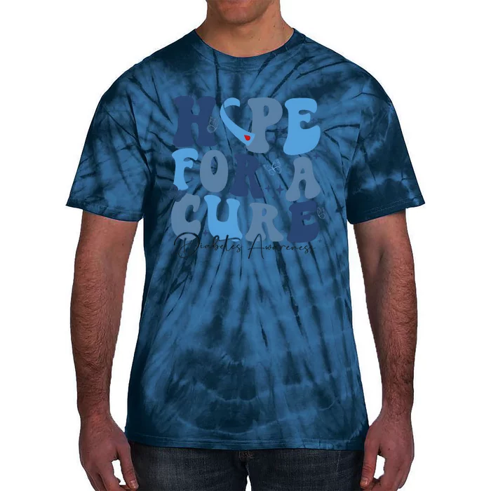 Diabetes Awareness Hope For A Cure Tie-Dye T-Shirt