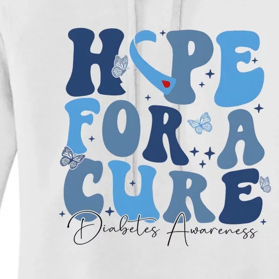 Diabetes Awareness Hope For A Cure Women's Pullover Hoodie