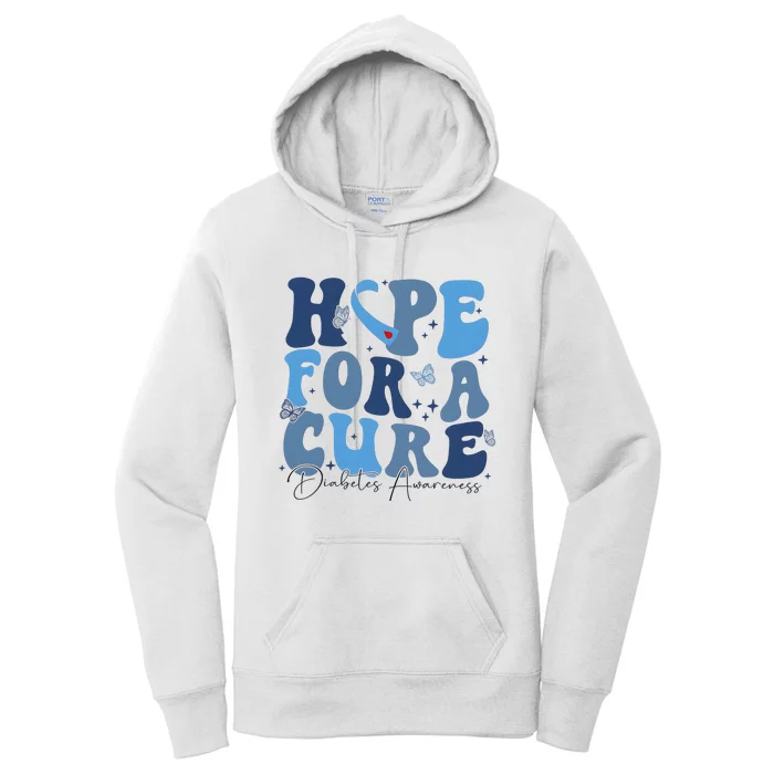 Diabetes Awareness Hope For A Cure Women's Pullover Hoodie