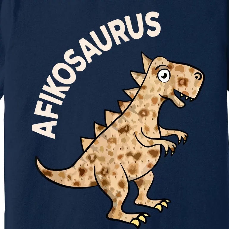 Dinosaur Afiko Hebrew Passover Jewish Funny Premium T-Shirt