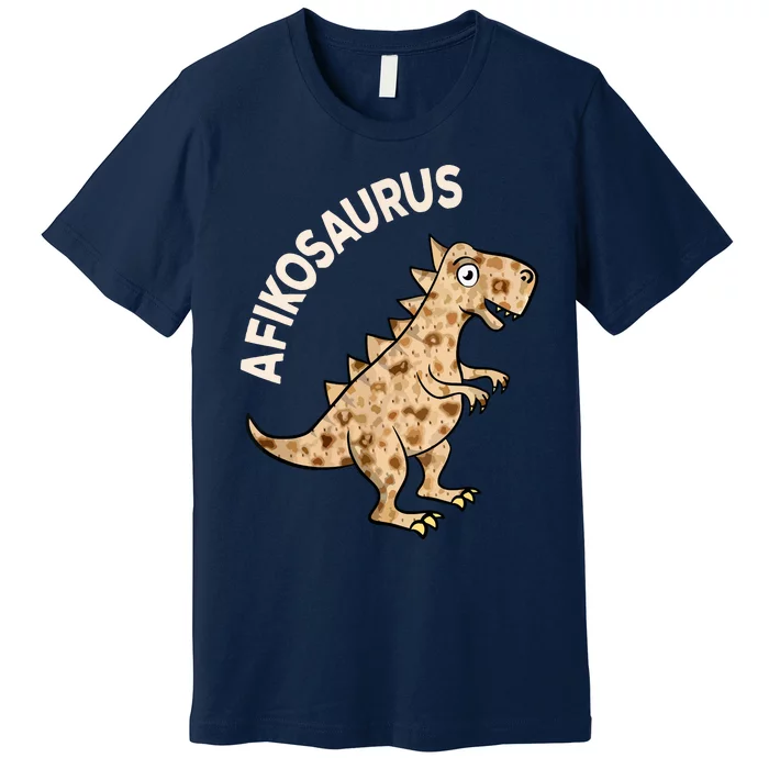 Dinosaur Afiko Hebrew Passover Jewish Funny Premium T-Shirt