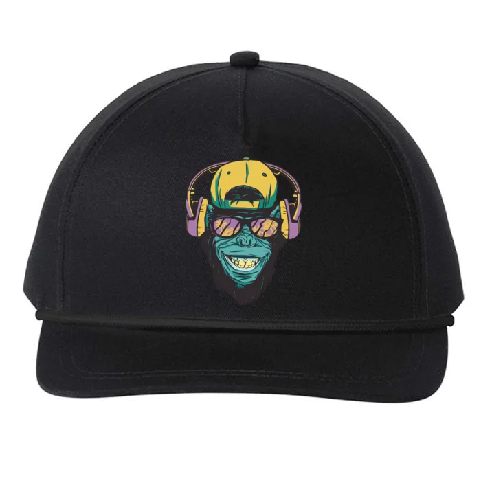 DJ Ape Headphones Snapback Five-Panel Rope Hat