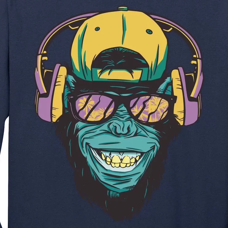 DJ Ape Headphones Tall Long Sleeve T-Shirt