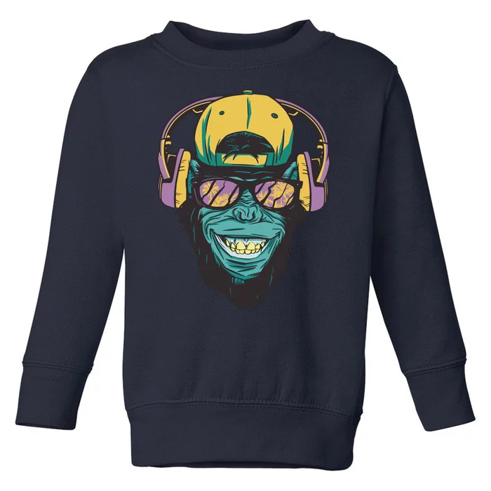 DJ Ape Headphones Toddler Sweatshirt