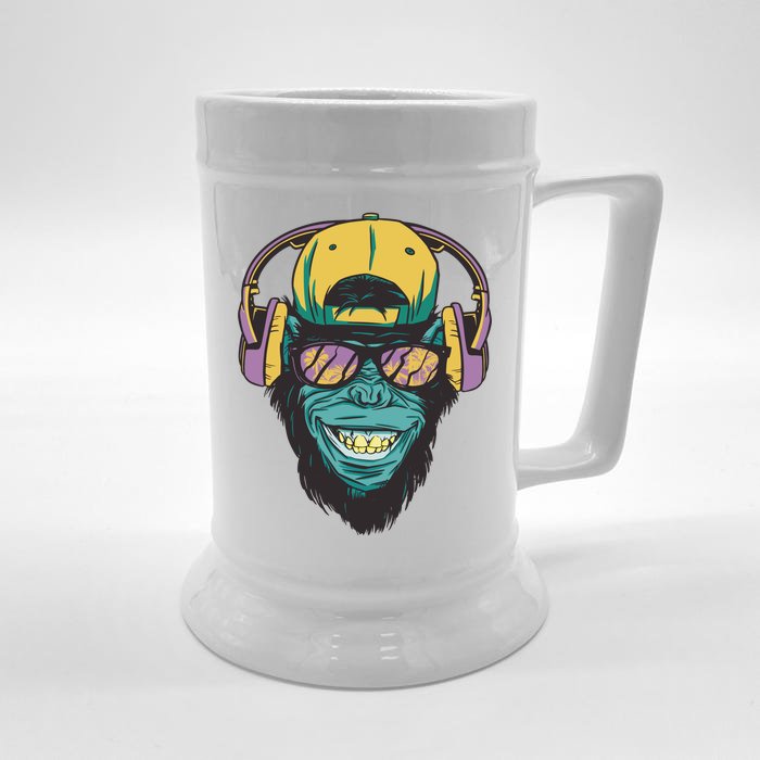 DJ Ape Headphones Front & Back Beer Stein