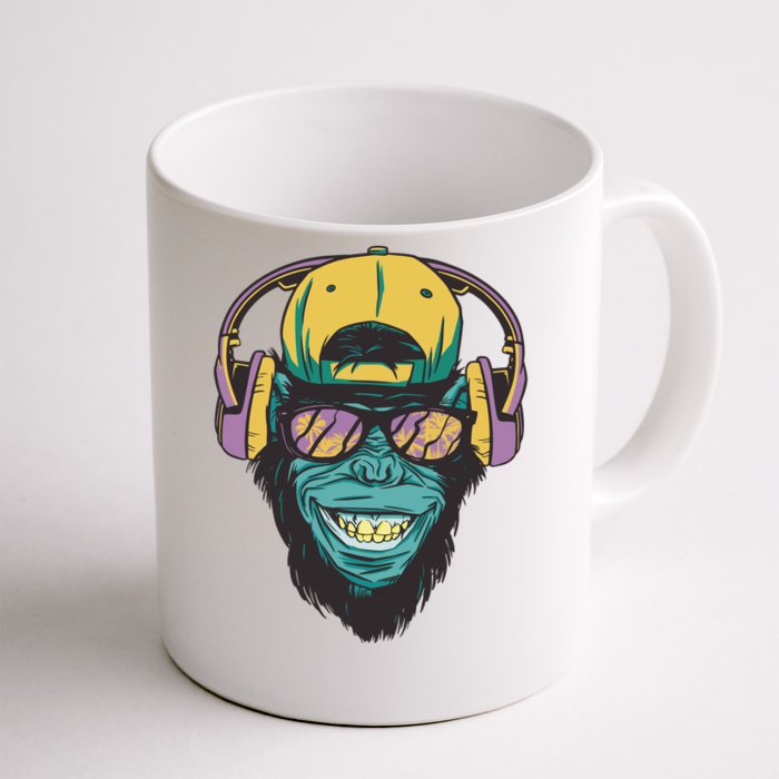 DJ Ape Headphones Front & Back Coffee Mug