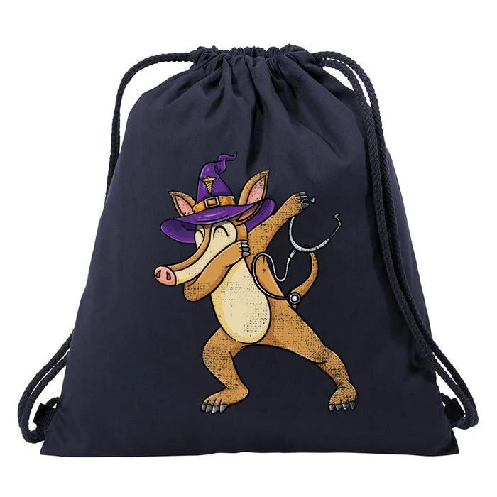 Dabbing Aardvark Halloween Nurse Vintage Cool Gift Drawstring Bag