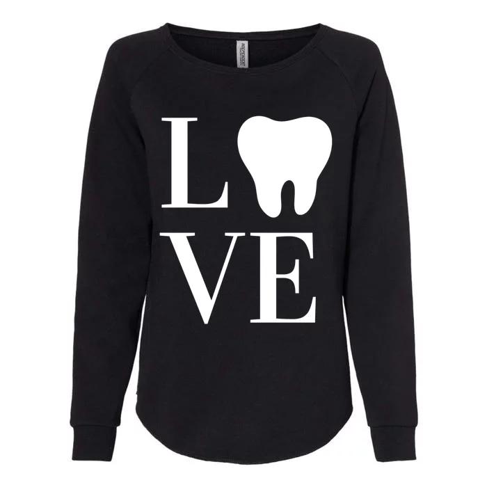 Dentist Assistant Hygienist Love Teeth Dental Gift Womens California Wash Sweatshirt