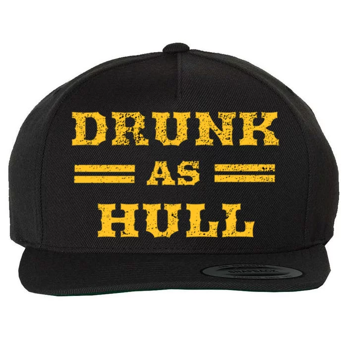 Drunk As Hull Gift Wool Snapback Cap