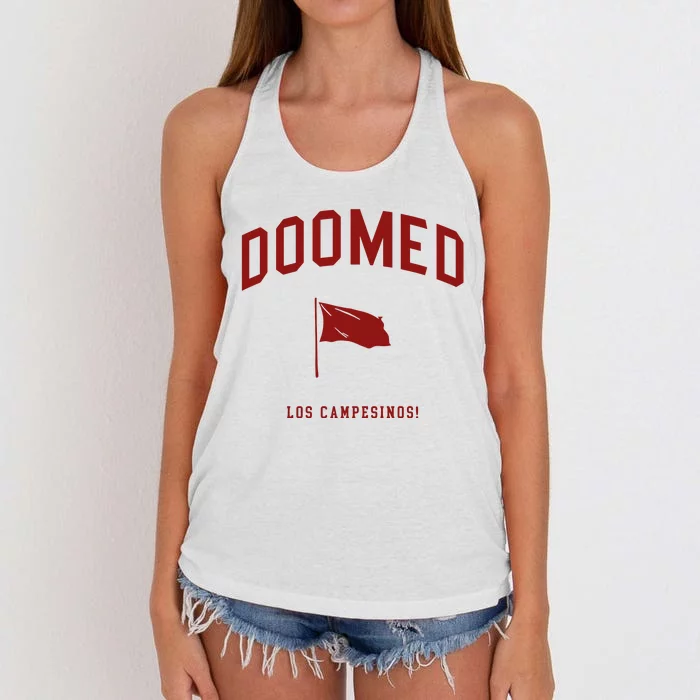 Doomed (All Hell) Los Campesinos Women's Knotted Racerback Tank