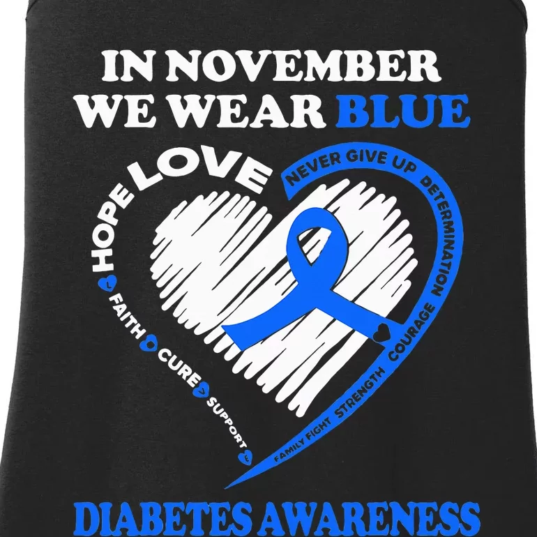 Diabetes Awareness In November We Wear Blue Ladies Essential Tank